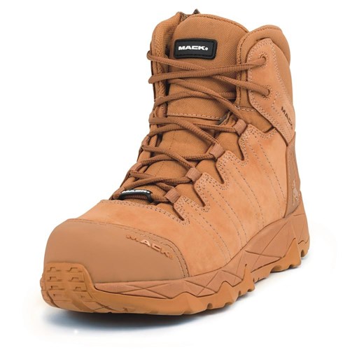 MACK BOOT OCTANE SAFETY ZIP SIDE UNISEX HONEY SIZE 4 